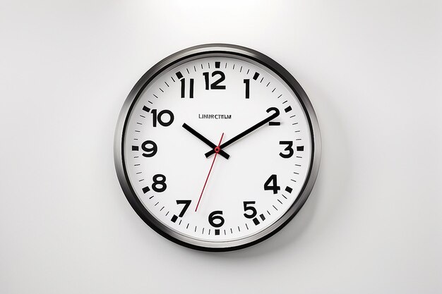 Photo wall clock on white background