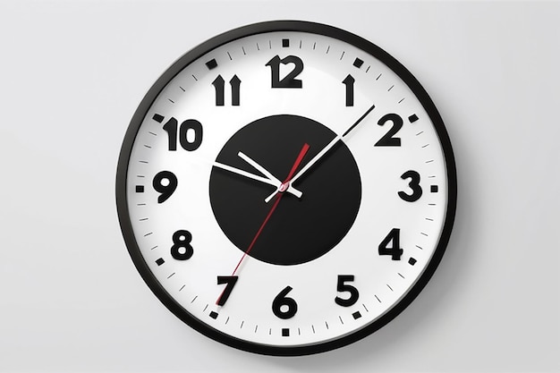 Photo wall clock on white background