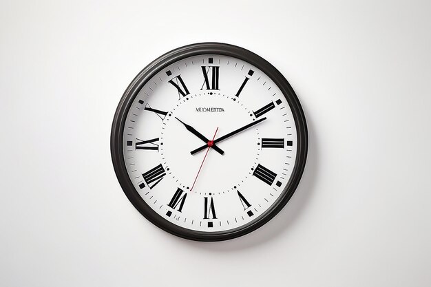 Wall clock on white background