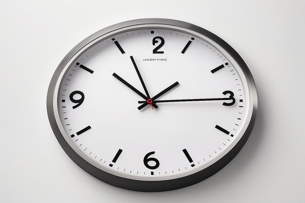 Wall clock on white background