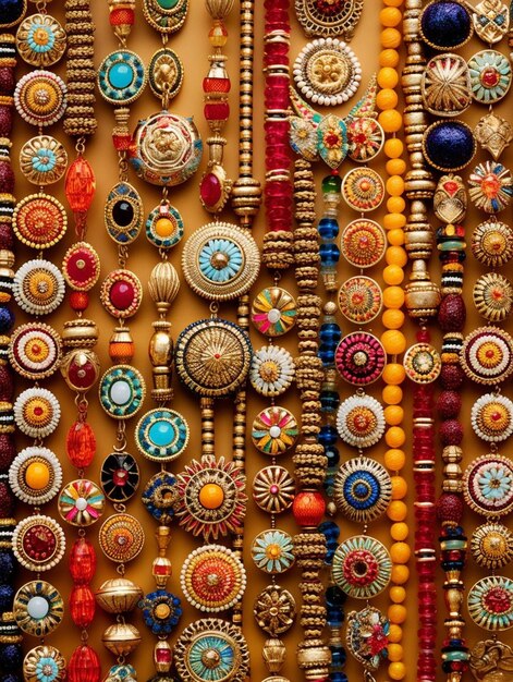 a wall of colorful beads in a store called the & amp ; quot ; bead & amp ; quot ;.