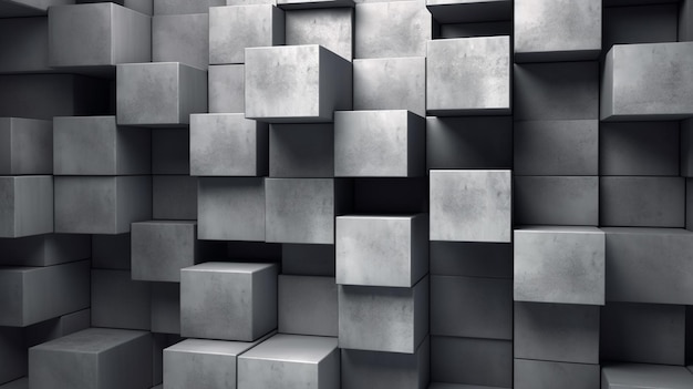 A wall of cubes that are made of cubes