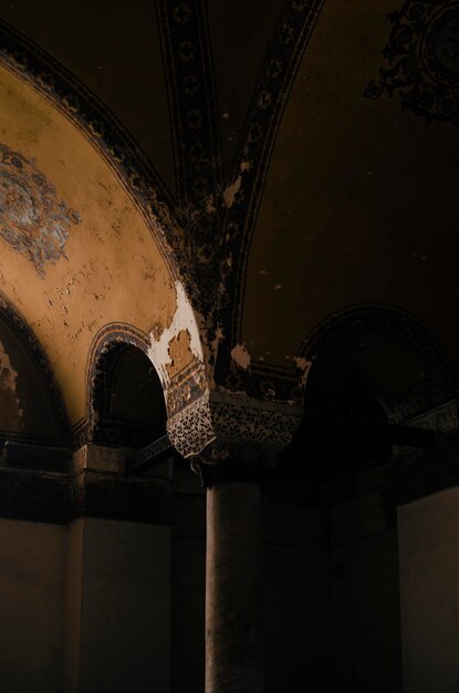 Photo wall details in hagia sophia