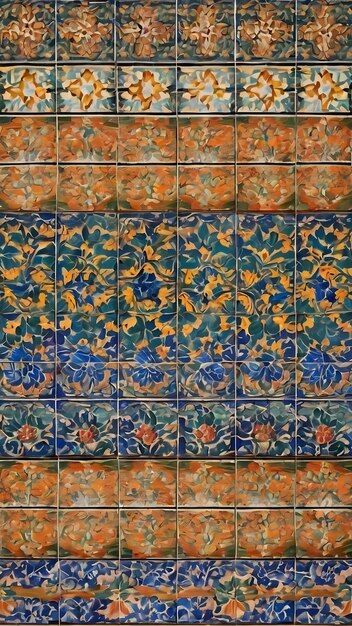 The wall or the floor are decorated with colorful of tiles colorful vintage ceramic tiles wall decor