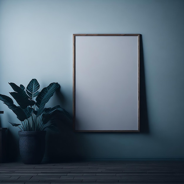 Photo wall frame mockup