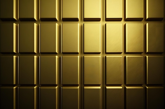 Wall of gold bars texture background