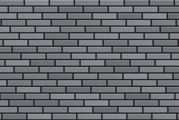 A wall of gray brick and dark cement Pattern of new brickwork