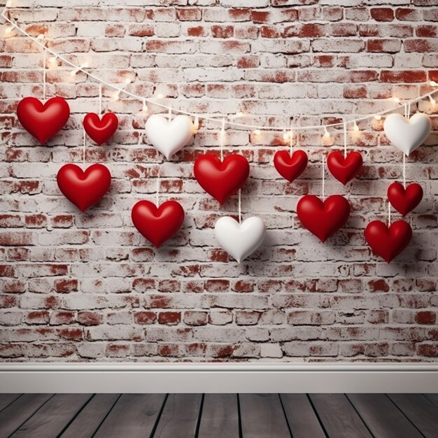 wall of love and heart