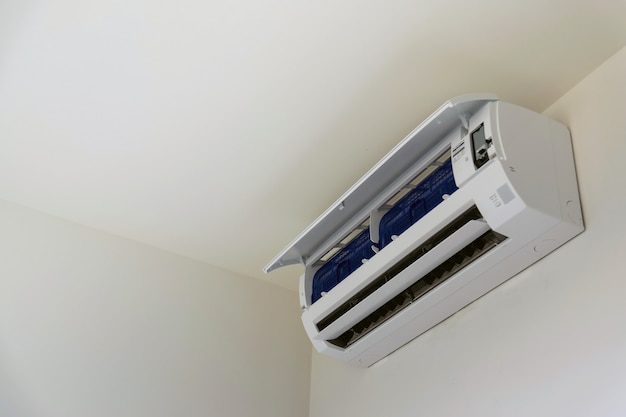 Photo wall mounted air conditioner, used for home or office.