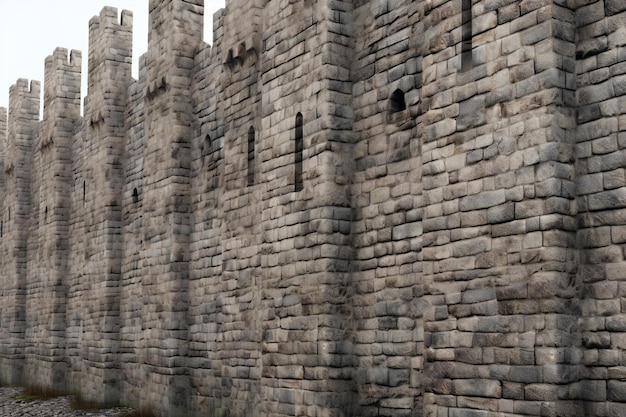 写真 中世のアビラ・カスティリア・イ・レオンの城壁 (スペイン)