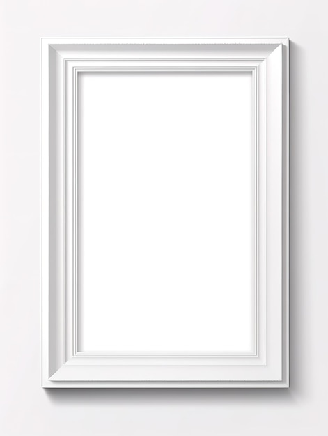 Wall painting empty frame template Generative ai