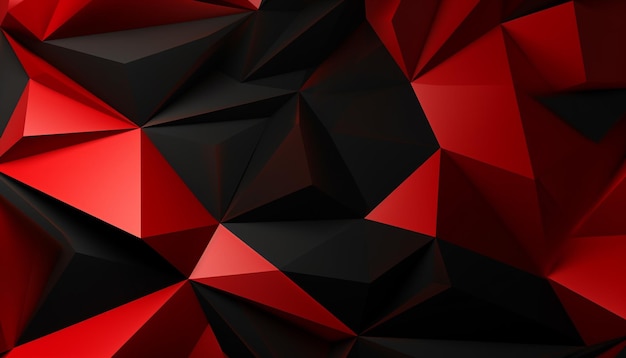 wall paper red black golden low poly