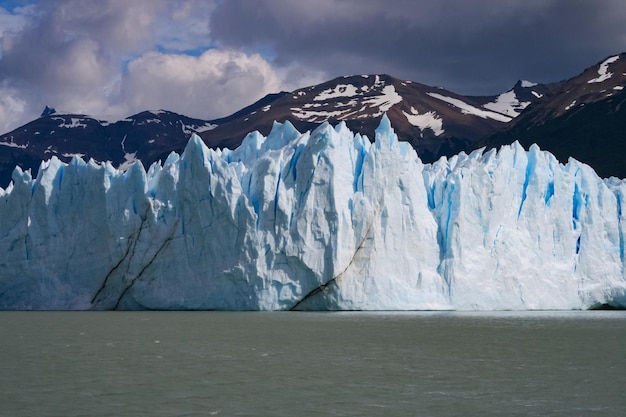 Wall of the Perito Moreno glacier on the south side