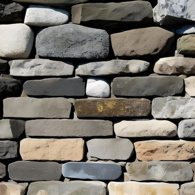 A wall of rocks with the number 5 on it