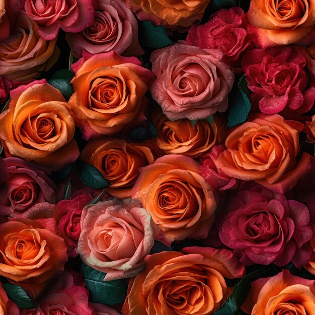 A wall of roses that has the word " on it "