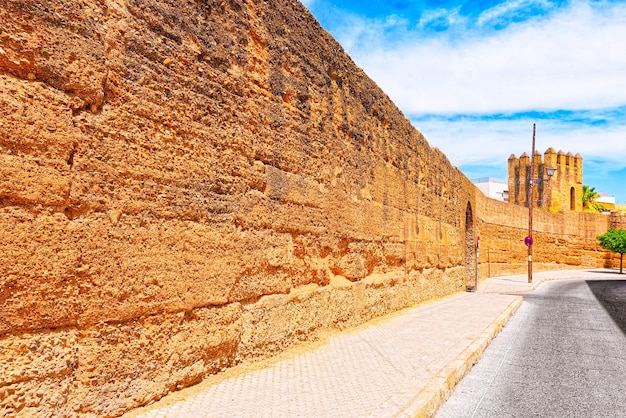 Photo wall of seville (muralla almohade de sevilla) are a series of defensive walls surrounding the old town