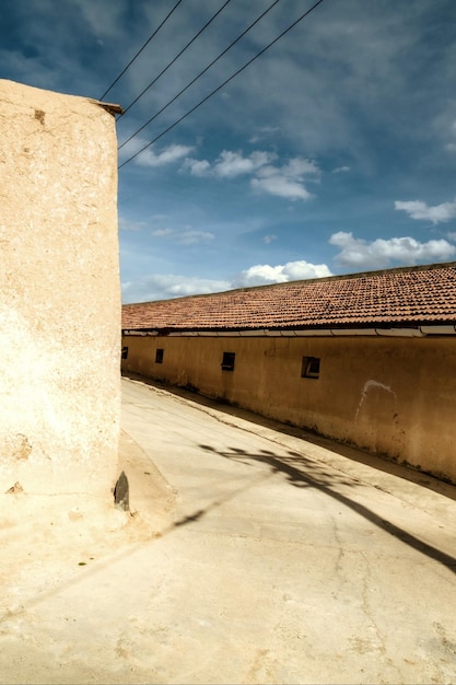 A wall on the side of a building