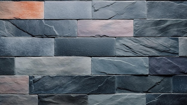 A wall of slates with a blue background