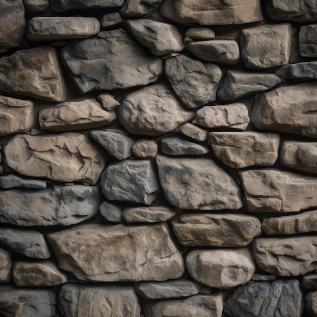 A wall of stone with a black background