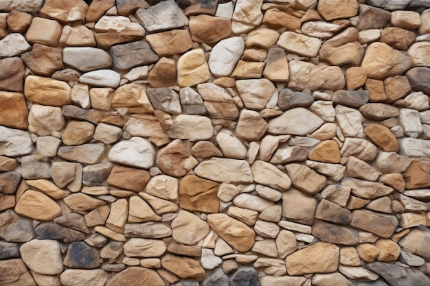 A wall of stones that are made of stone