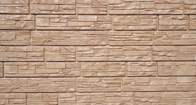 Wall surface decorative stone Artificial brown coating Background texture