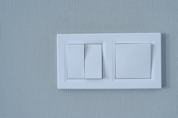 Wall switch on a clean background