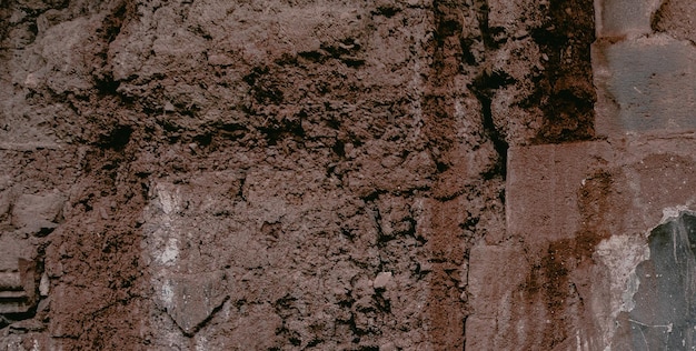 Photo a wall that is brown in color