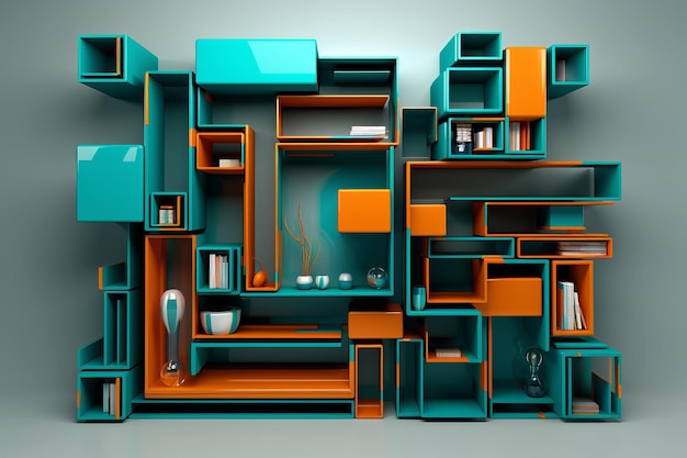 wall unit 3d