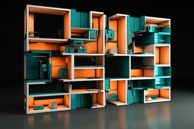 wall unit 3d