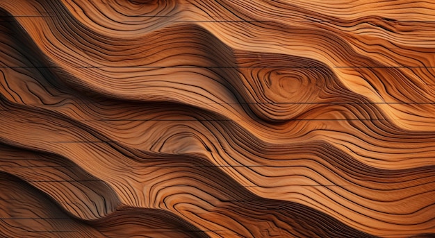 A wall of wavy shapes