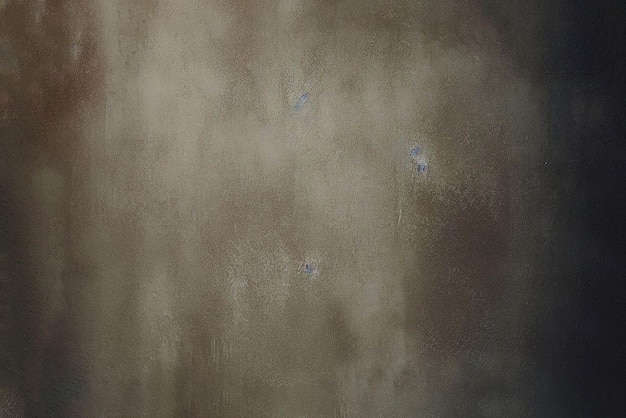 A wall with a brown and white paint texture that has a hole in it.