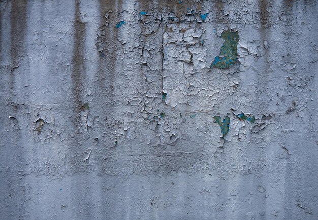 Photo wall with cracked paint closeup