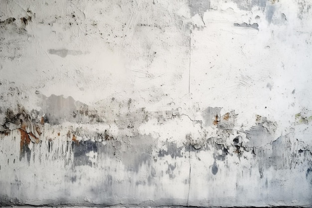 A wall with a dirty paint texture and a rough surface.