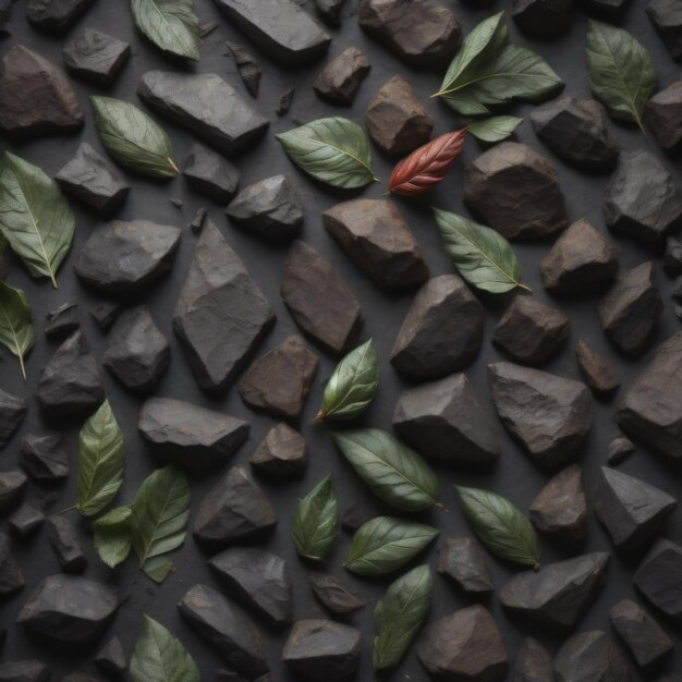 A wall with a few leaves that are on it