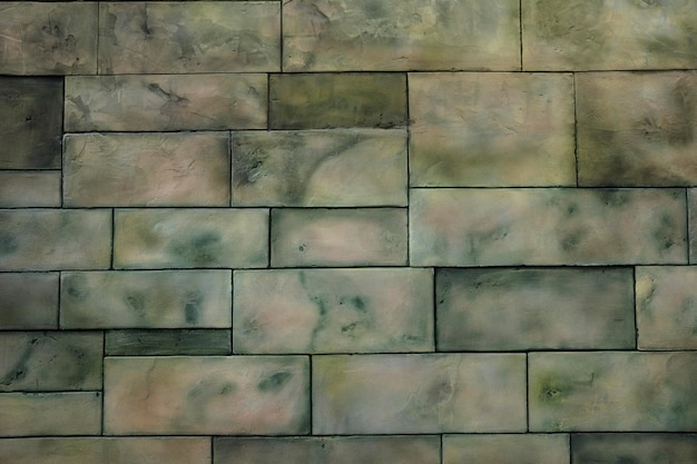 Wall with marble tiles