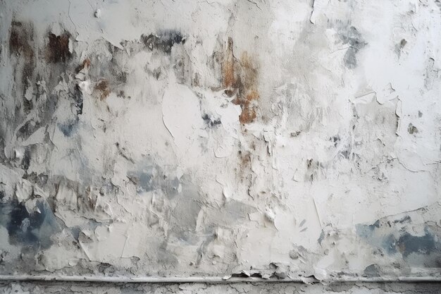 A wall with a paintbrush and a paintbrush on it