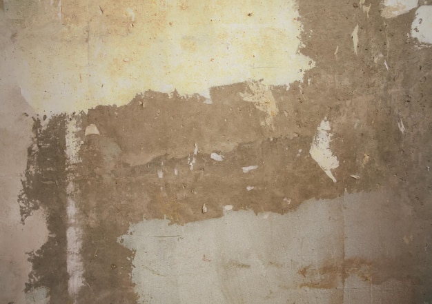 A wall with plaster pattern rough background. Textured backdrop. House repair details.