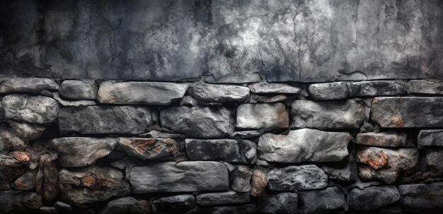 A wall with a stone wall and the word stone on it