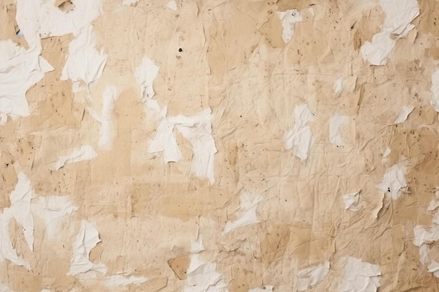 a wall with a white patch on it