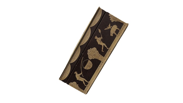 A wallet with a deer and a tree on it