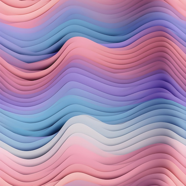 Wallpaper 3d classic colorful wave curves