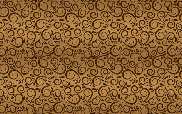 wallpaper 3d classic golden pattern