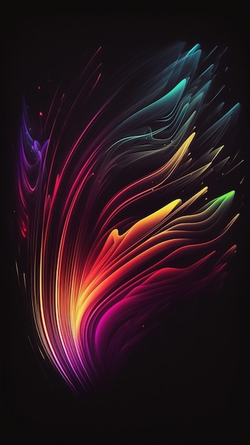 Wallpaper abstract colorful, abstract lines