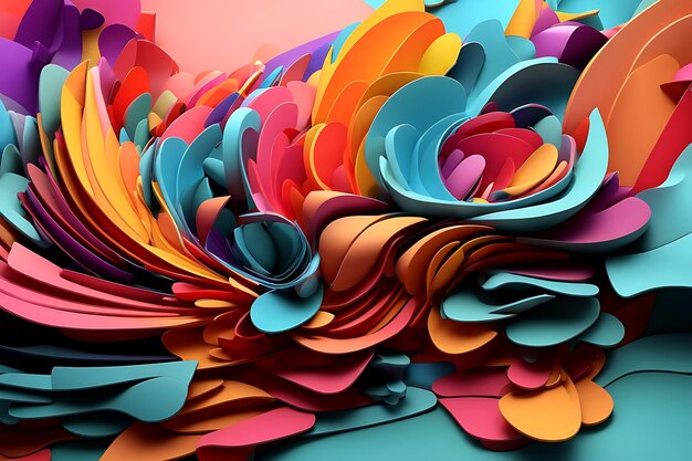 Photo wallpaper abstract organic liquid illustration ai generated