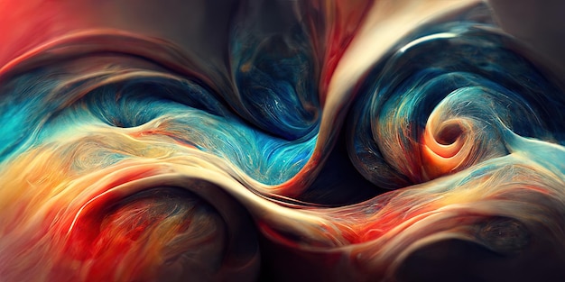Wallpaper abstract swirling 3D render