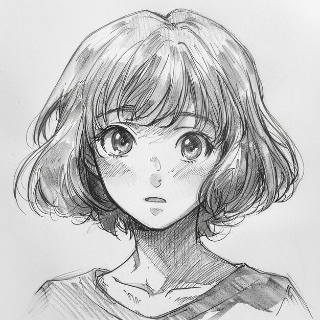 Photo wallpaper of a anime sketch