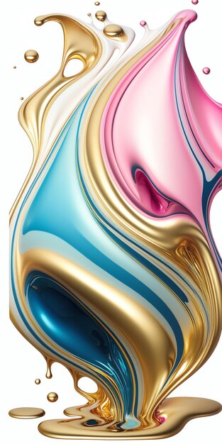 wallpaper background gold liquid blue,pink,white