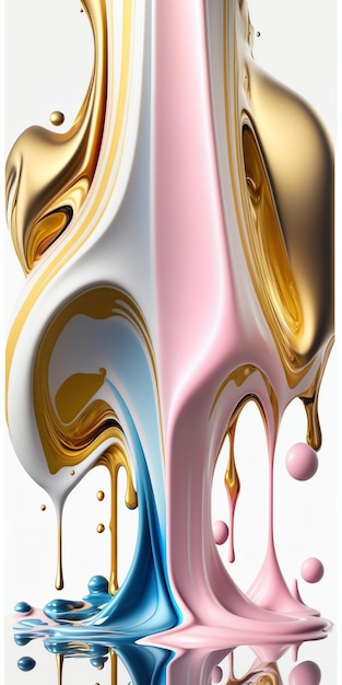 wallpaper background gold liquid blue,pink,white