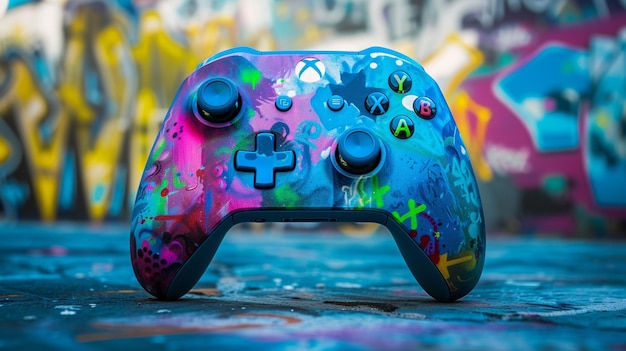 Photo wallpaper background style graffiti xbox controller