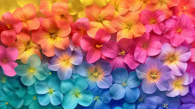 プライド・フラグの色でく花の壁紙 自然の美しさ